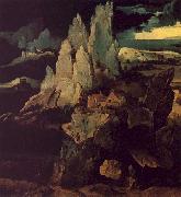 Saint Jerome in a Rocky Landscape